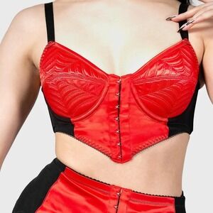 Killstar Scarlett Webutante bullet bra plus size